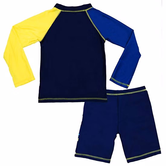 Boys′ Assorted Rashguard Set Long Sleeve Nylon Two Piece Swimwear