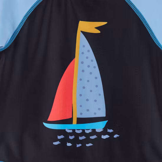 Arcadia 2022 OEM/ODM комплект для плавания для мальчиков Rash Gaurd и пляжные шорты из 2 предметов с защитой UPF50+