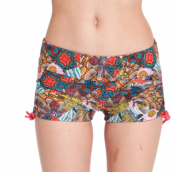 Женские пляжные шорты из лайкры с сублимационным принтом, женские шорты на заказ